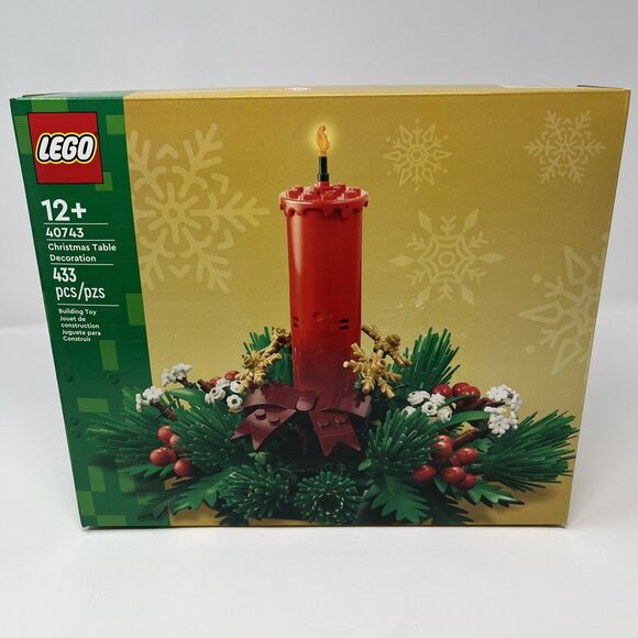 NEW LEGO 40743 Christmas Table Decoration Candle Building Set Holiday Xmas - Picture 1 of 6